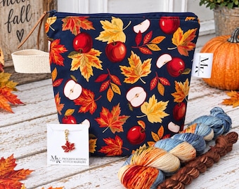 FLORAL TEACUPS Hand Dyed Yarn 120g Sock Set, Zippered Project Bag, and Progress Keeper Kit!