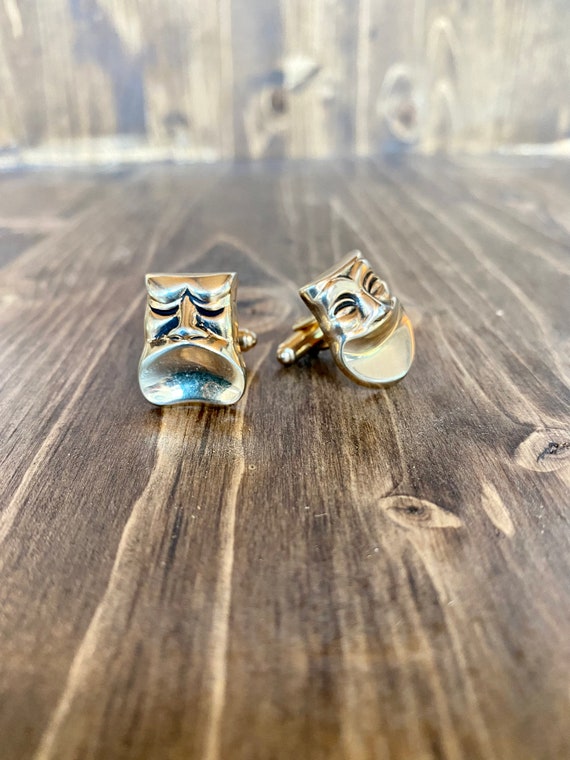 Theater Faces Cuff Links / Actor Jewelry / Theater