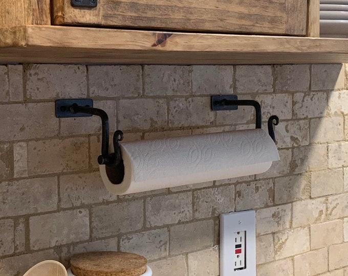 Hand Forged Paper Towel Holder - Wall Mount