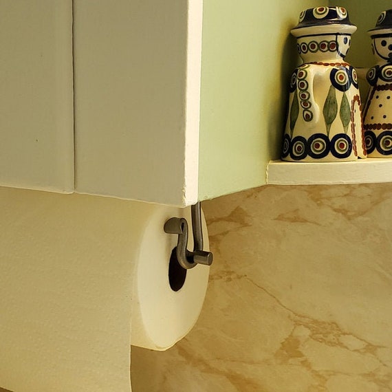 Make Your Wife Happy!  Install an Under-Cabinet Paper Towel Roll Holder 