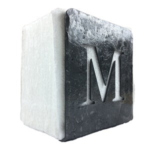 Forged Iron Napkin Holder with Monogram - Square Top