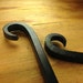 Hand Forged Square Bar Dinner Triangle and Mounting Hook - Etsy