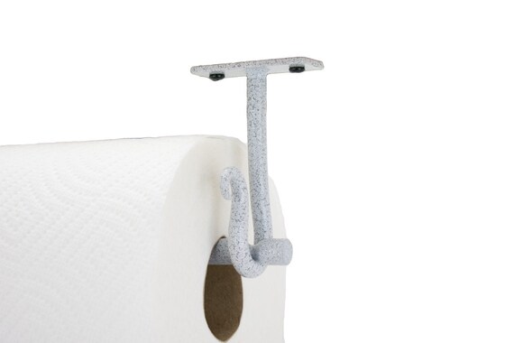 Under Cabinet Mount Paper Towel Holder With Curved Ends Hand