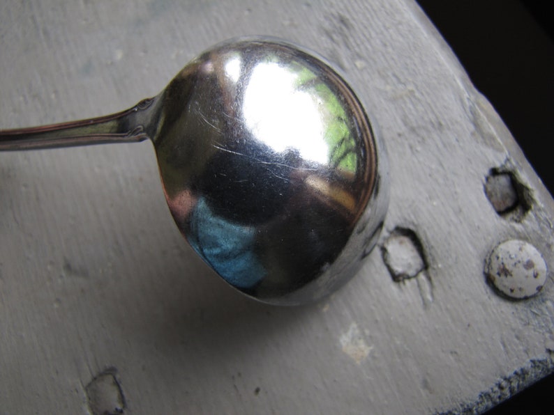 1910 Silver Plate Ladle Small Sauce Ladle Antique Silver plate,Adonis Gravy Ladle Nydia Pattern Adonis Nydia by Williams Brothers