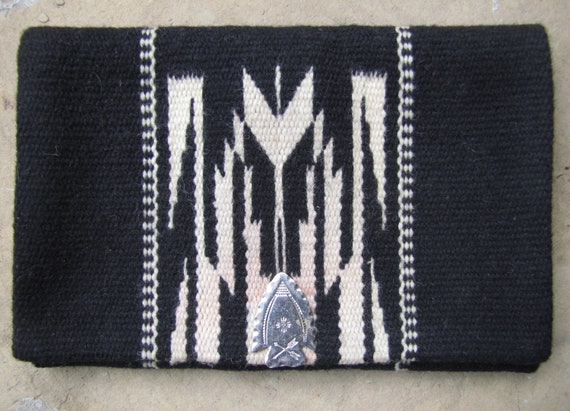 Vintage Black and White Chimayo Clutch, Vintage C… - image 8