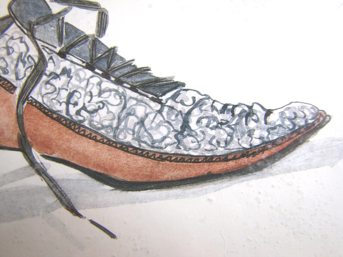 Peggy Abrams Victorian Shoe Print Swartz Creek Michigan Etsy Peggy Abrams Victorian Shoe Print Swartz Creek Michigan Etsy