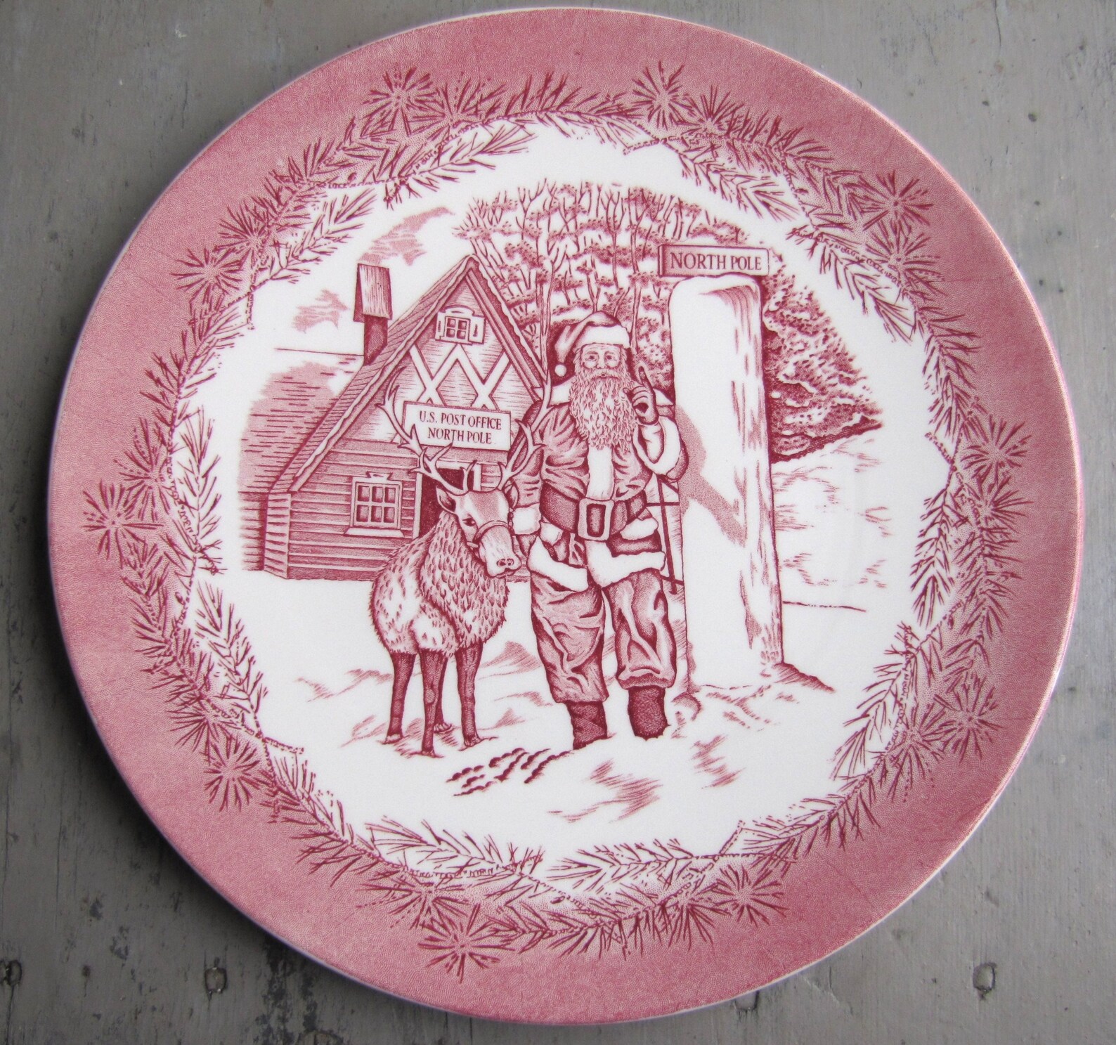 Olde St Nick Plate 2000 Williams and Sonoma Christmas Plate Etsy