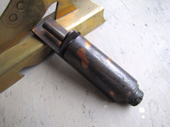 Antique Door Stopper Step On Door Stopper Copper Door Hardware Door Plunger Japanned Hardware Floor Lock Plunger Spring Loaded