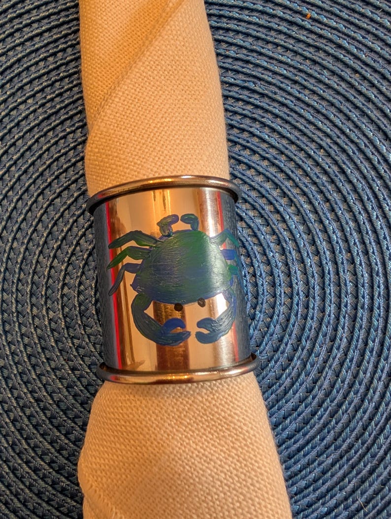 CrabsGaloreAndMore Crab Napkin Rings - Thumbnail 3