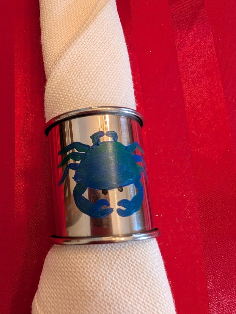 CrabsGaloreAndMore Crab Napkin Rings - Thumbnail 2