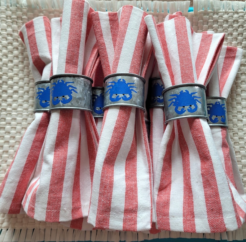 CrabsGaloreAndMore Crab Napkin Rings