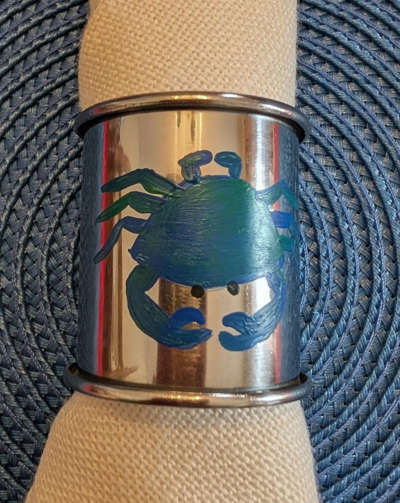 CrabsGaloreAndMore Crab Napkin Rings