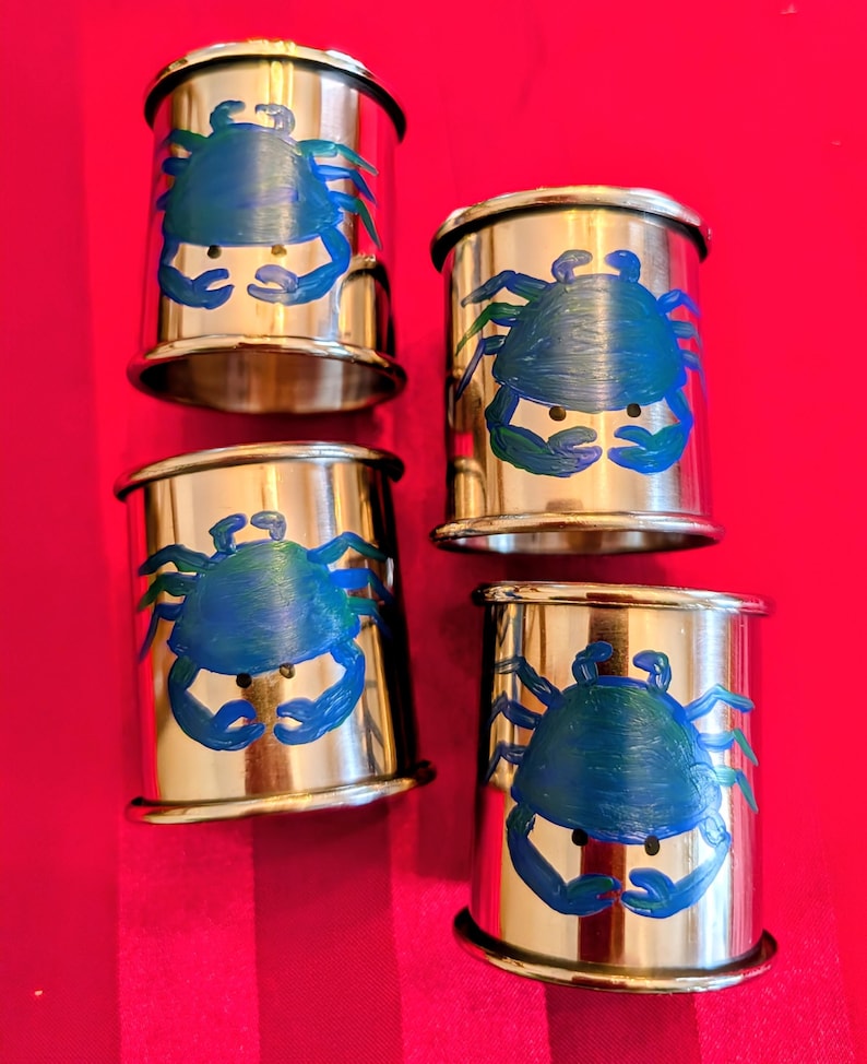 CrabsGaloreAndMore Crab Napkin Rings - Thumbnail 4