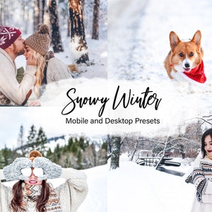 Winter Snow Presets for Lightroom Mobile and Desktop Bundle of 10 Presets- Compatible with Adobe Camera Raw Photoshop- for all photographers