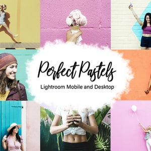 Pastel Presets for Lightroom Bundle 12 Presets - Create a Branded Pastel Aesthetic for your Social Media.