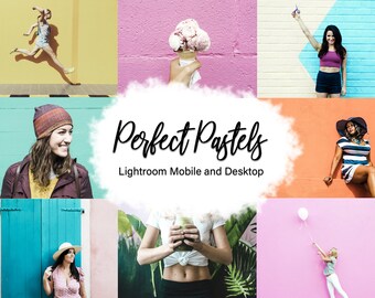 Pastel Lightroom Presets, Lightroom Mobile, Lightroom Desktop und Photoshop Adobe Camera Raw (ACR) Presets, Instagram Preset Bundle