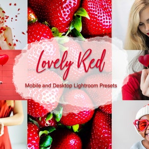 Lovely Red Presets for Lightroom Mobile and Desktop - Bundle of 10 Unique Presets