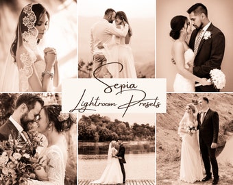 Sepia Lightroom Presets, Mobile & Desktop, 15 Unique Looks (Digital Download)