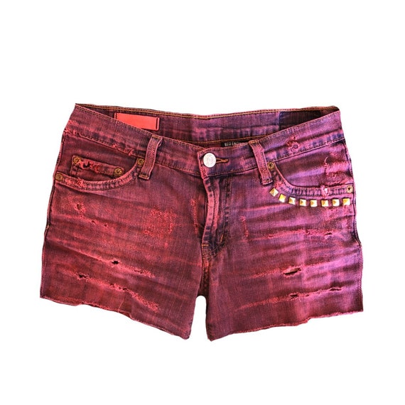 studded jean shorts