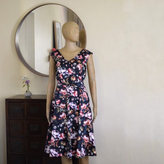 vintage inspired wrap dress