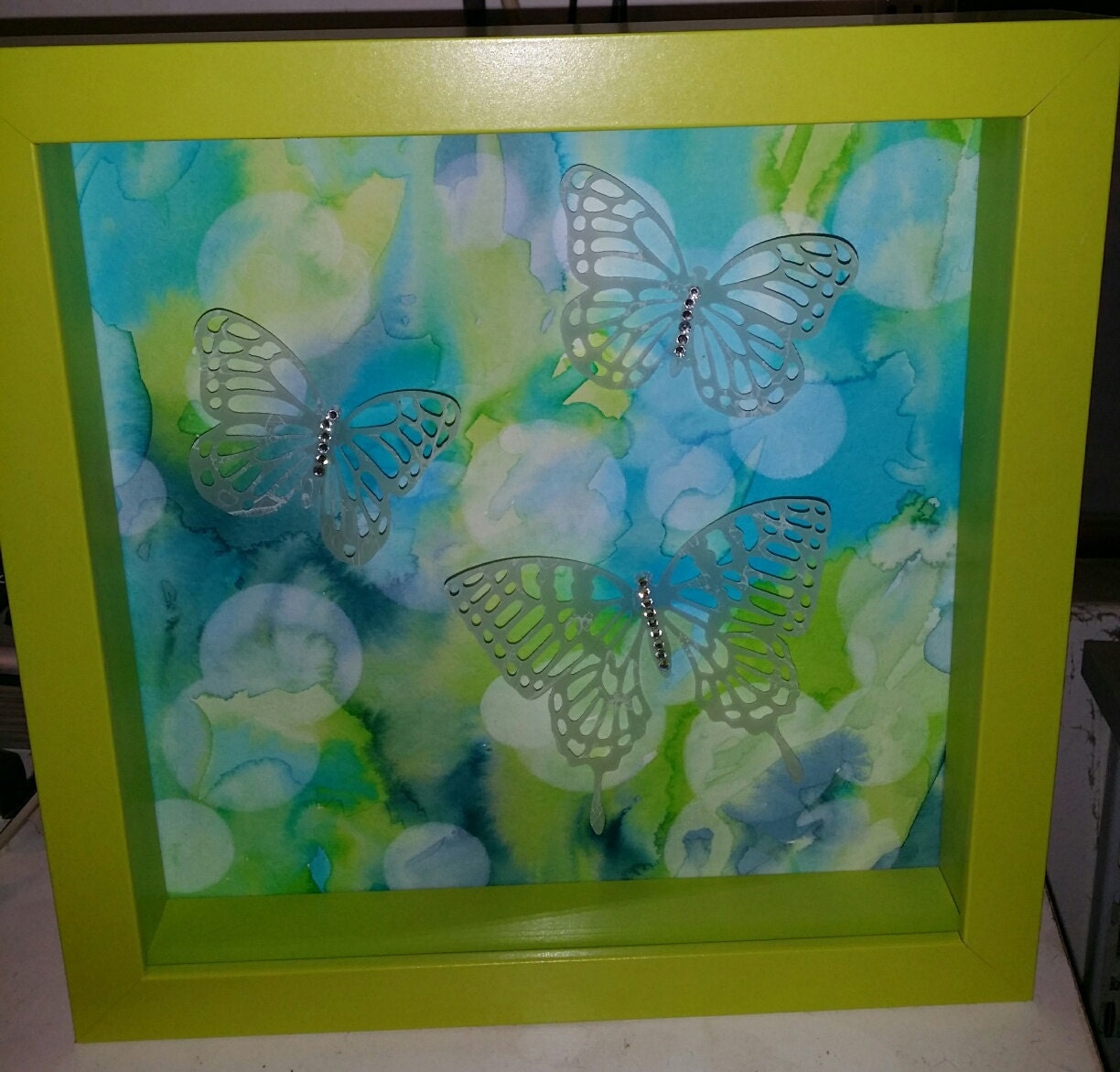 Butterflies in Flight - Handmade-framed - 10