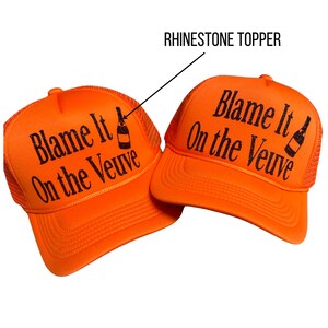 Custom Hat. Veuve. Champagne. Women’s Hat. MVP. Trucker Hat. Vacation.