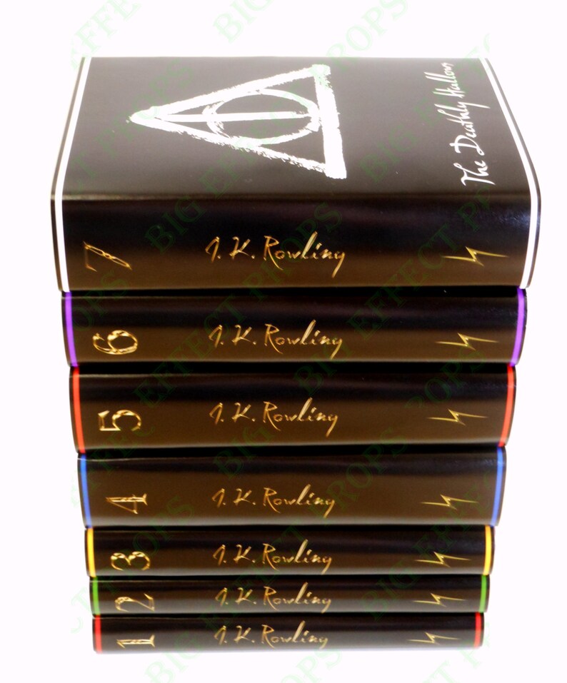 All 7 Harry Potter Book Jackets | Etsy