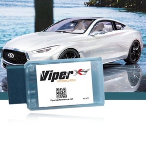 May include: A blue Viper Performance Module with a QR code and the text "Viper Performance Module" and "Viperperformance.net". The module has a reset button.