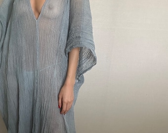 Gray BEACH DRESS cover up