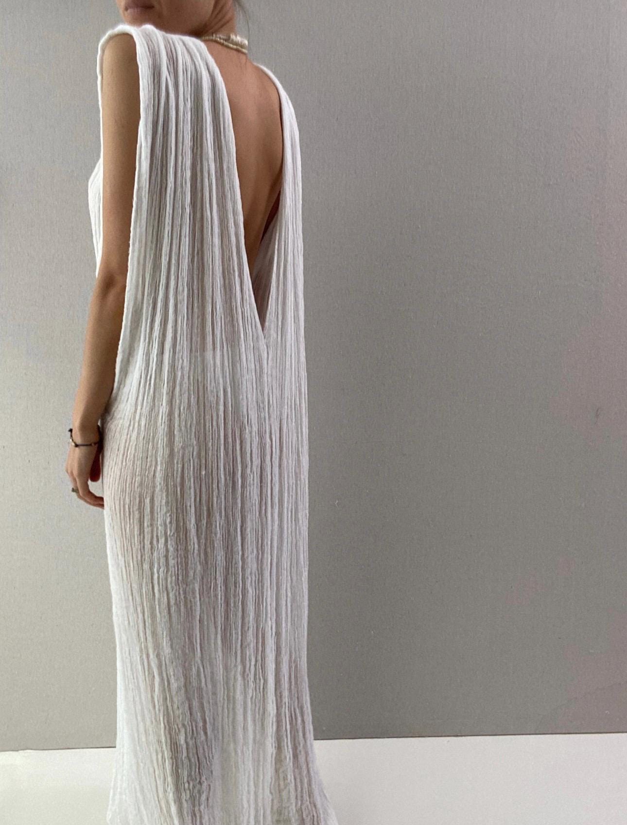sheer goddess dress Deep Neckline Crystal Goddess Sheer Maxi Dress  Audace Manifesto