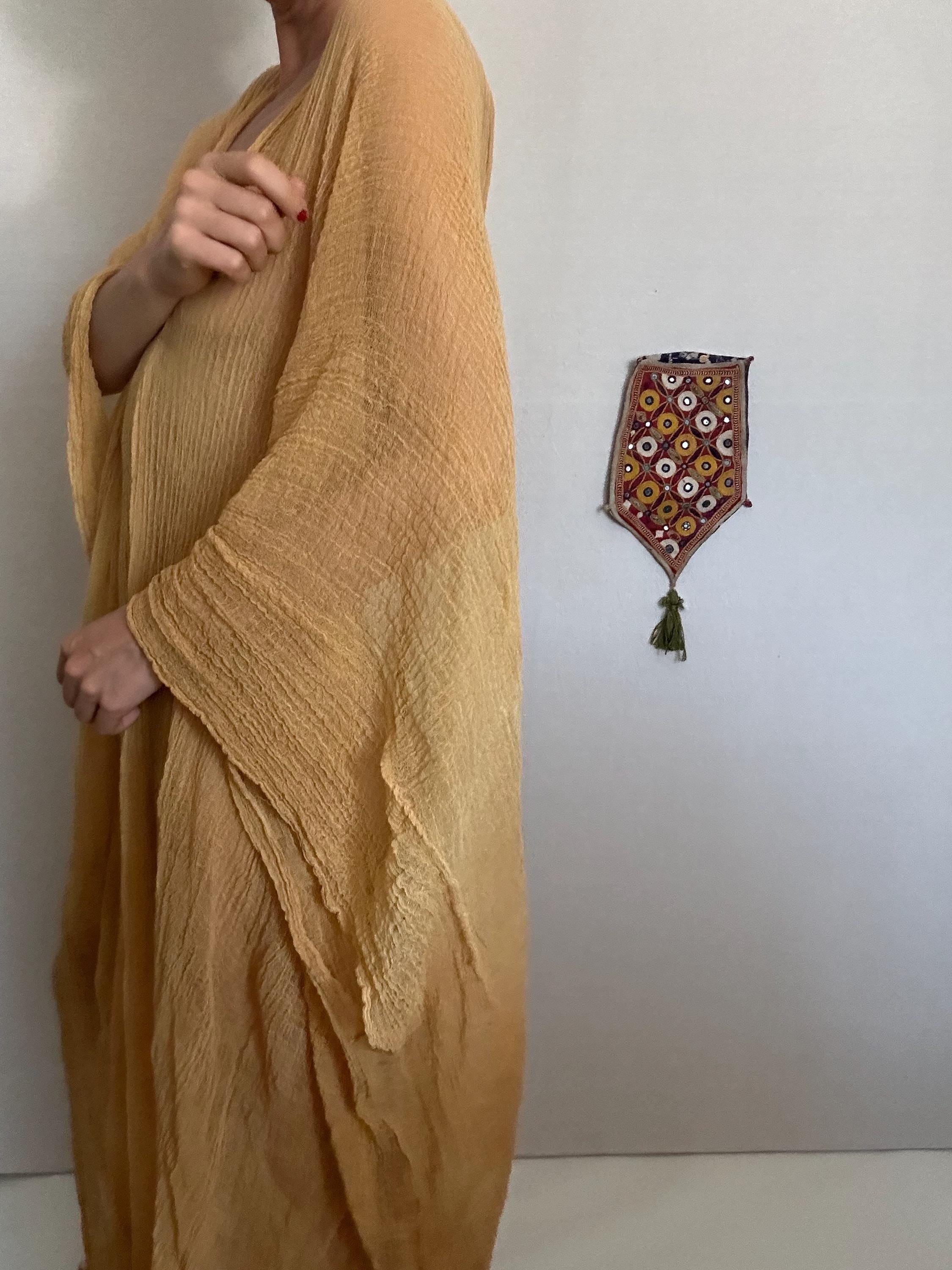 美品 Cristaseya WOOL CAFTAN DRESS キャメル