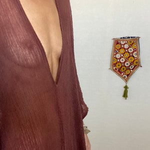 BROWN CAFTAN DRESS