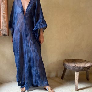 caftán índigo