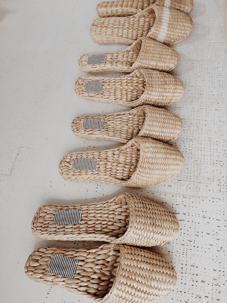 straw house slippers