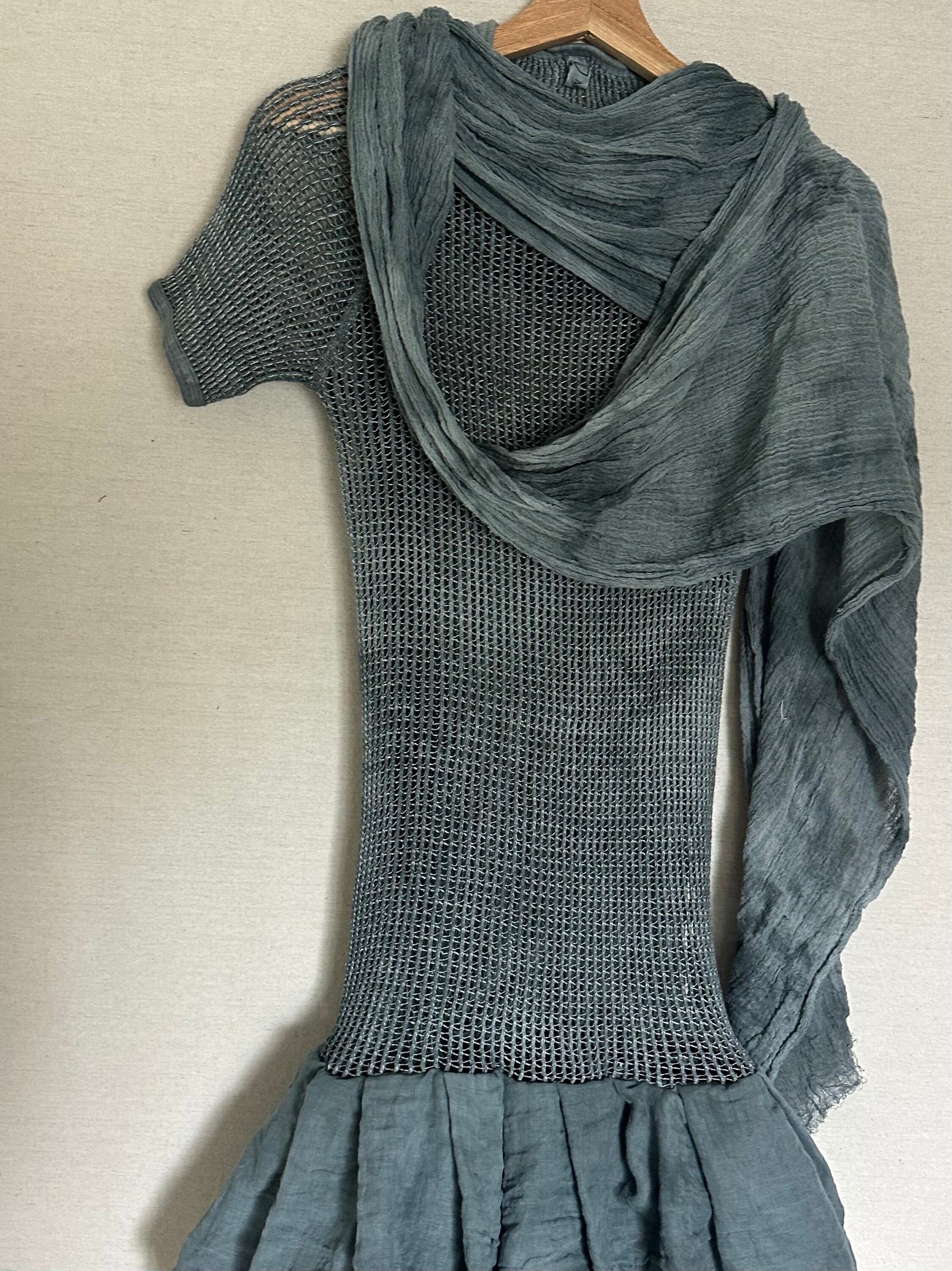 NTU Ladies Mono Pleated Dress (Black and Grey) main image 1