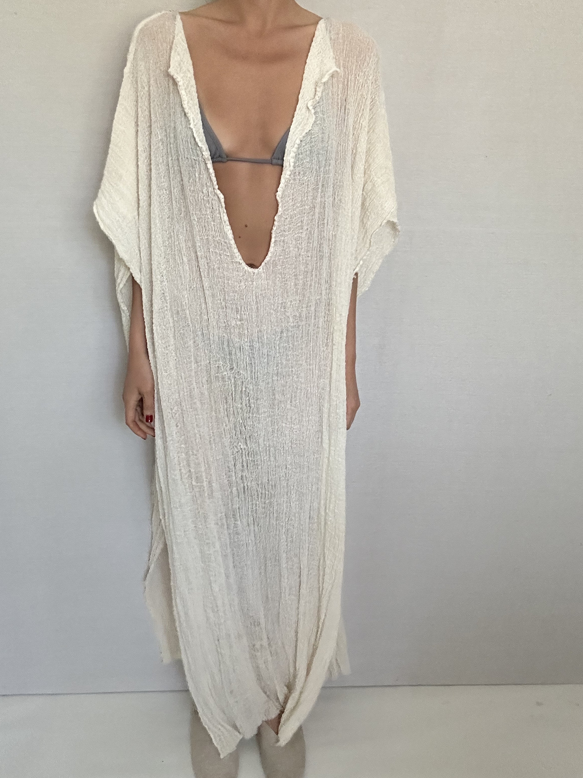 Beige CAFTAN DRESS