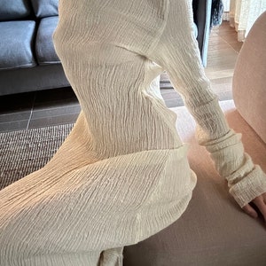 cream dress