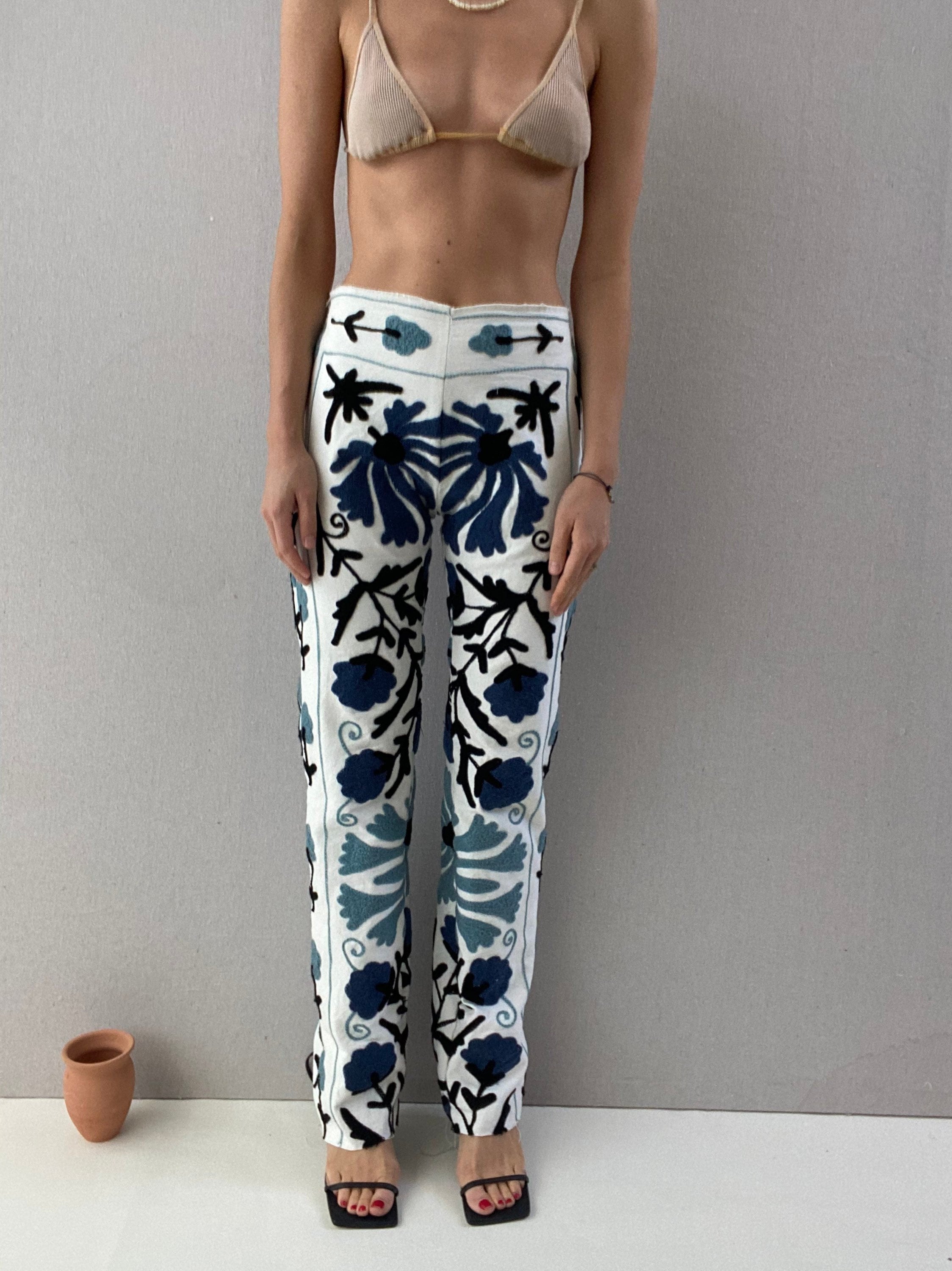 Suzani Pants, Embroidery - Etsy