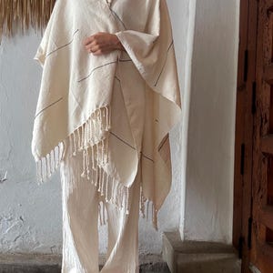 off white poncho