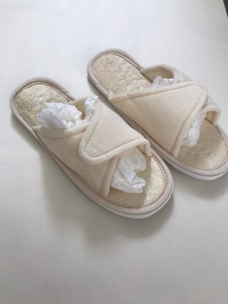 Loofah spa house slippers Etsy