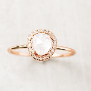 Anillos de piedras preciosas chapados en oro y plata esterlina / Anillos de piedras preciosas de cuarzo / Anillos de cuarzo facetado / Anillos de cuarzo únicos / Anillo de piedras preciosas único