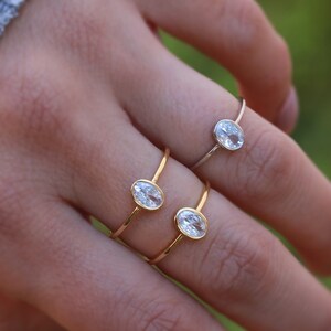 fake oval diamond ring