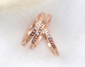 Sterling Silver Rose Gold Yellow Gold moon phase ring, tiny moon phase band, new moon ring, celestial ring, dainty moon ring, stackables