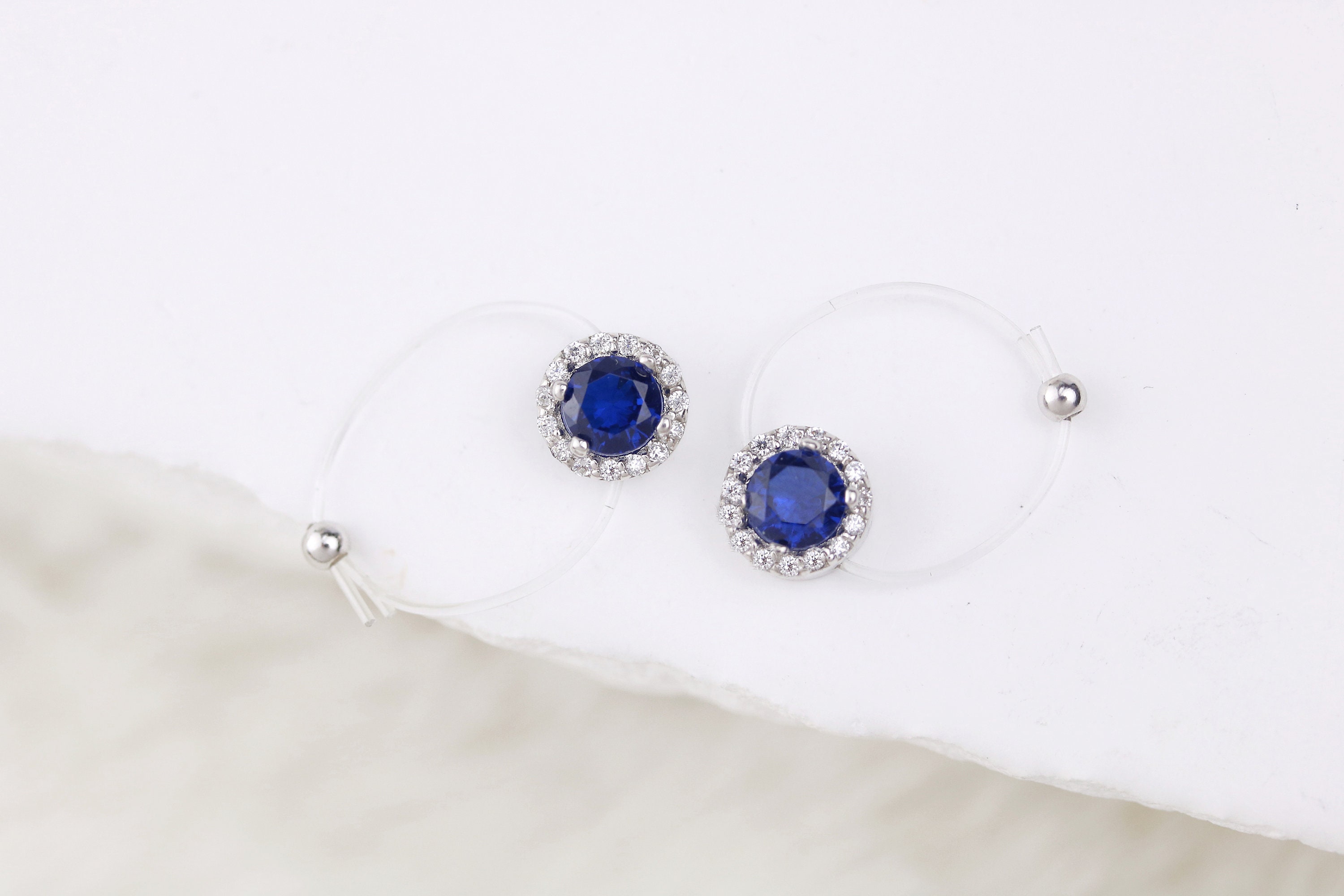 Sterling Silver and Sapphire Floating Ring - Rings for Working Out ...