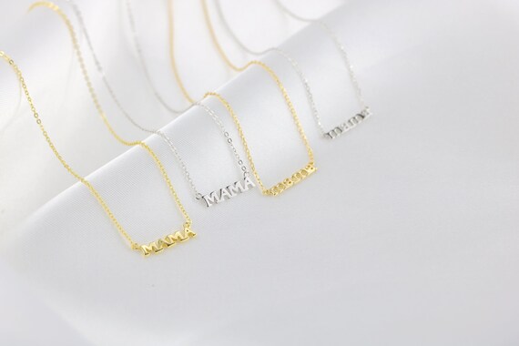 mama necklace silver