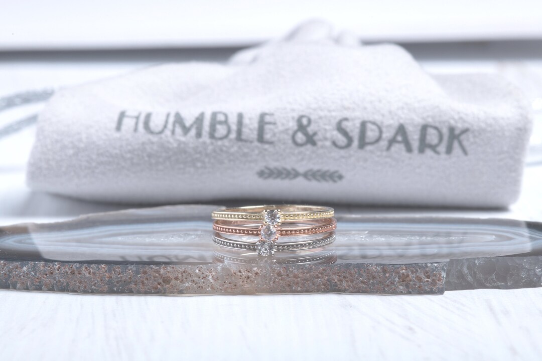Sterling Sterling Stackable Rings Simple Stacking Rings Etsy