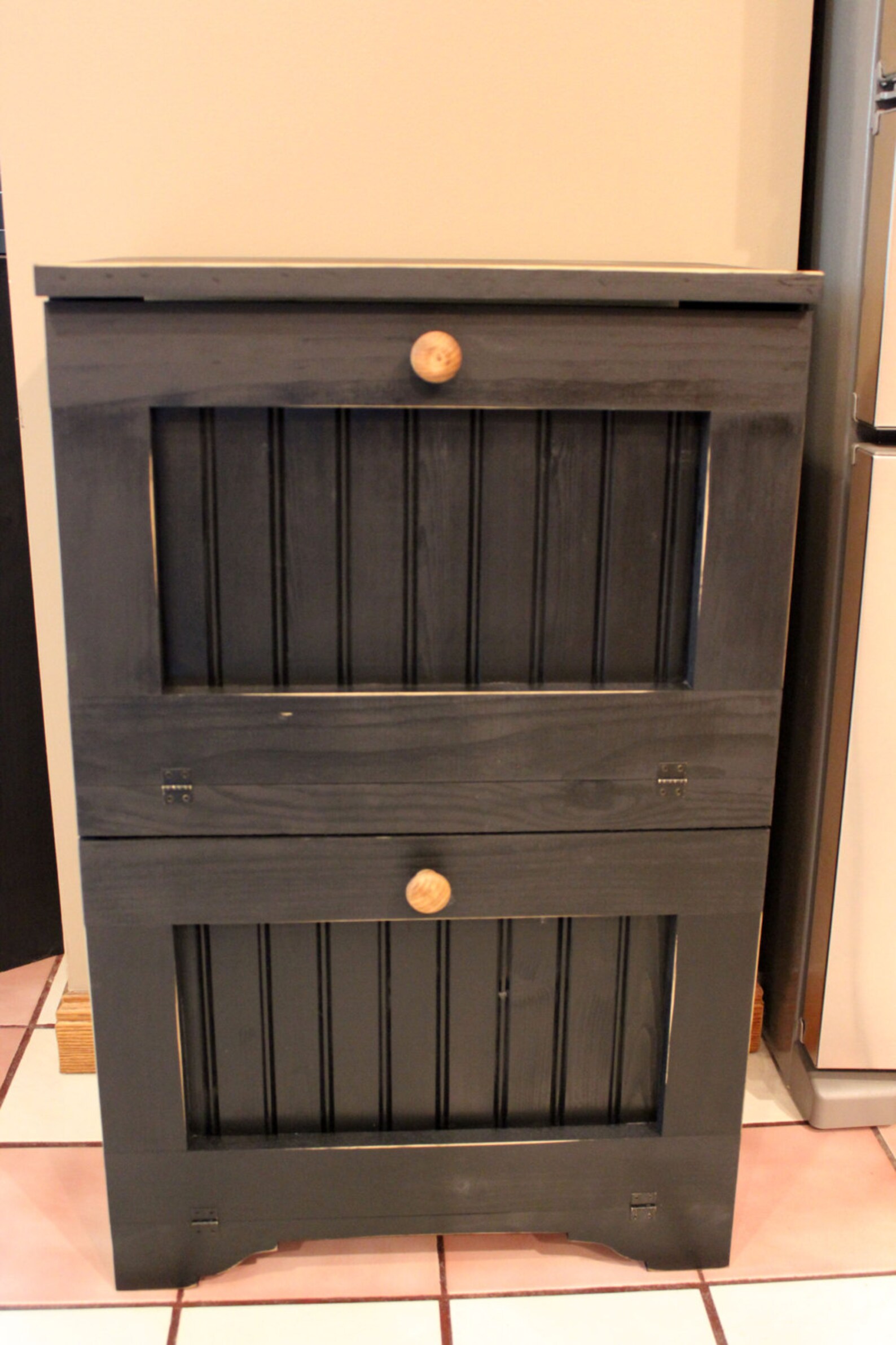 Primitive Rustic Tilt Out Potato Onion Vegetable Bin Etsy