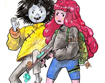 Bubbline Adventure mini print glossy