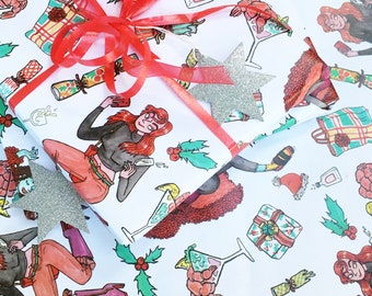 Festive Party wrapping paper sheets