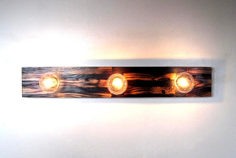 Vanity Light Bathroom Light Fixture Pattern Custom 3 Bulb Etsy